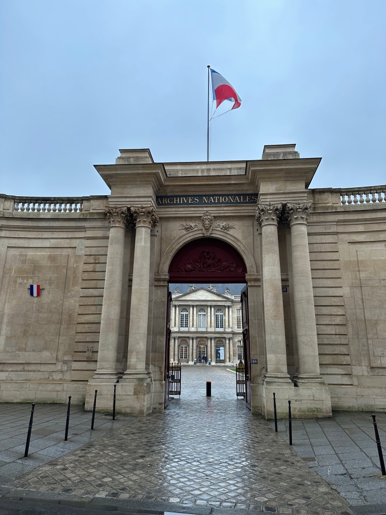 Ingang van het Musée des Archives Nationales in Parijs
